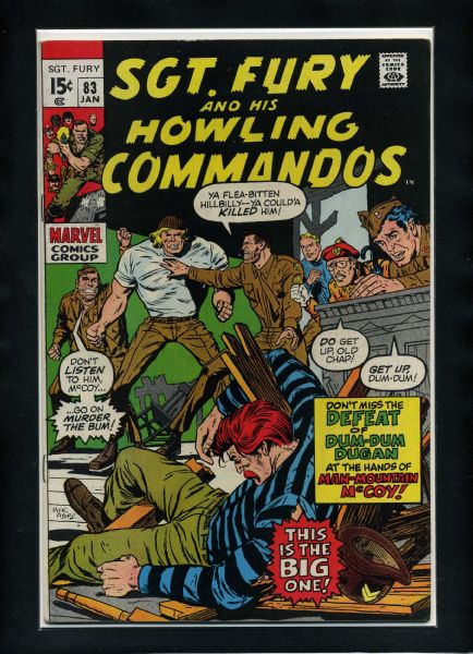 Sgt. Fury #83 VF 1971 Marvel 1st Man-Mountain McCoy Comic Book